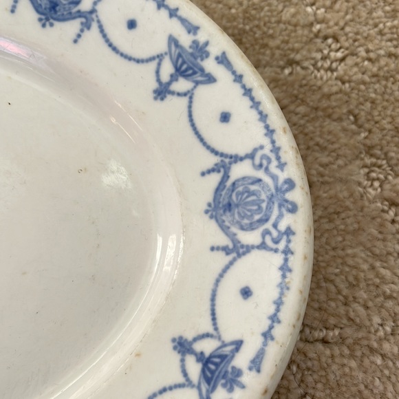Vintage Ironstone Tray with blue pattern - Picture 2 of 6